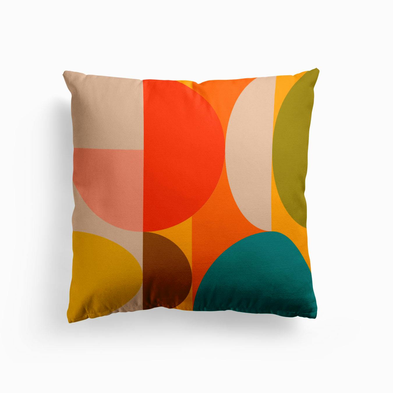 Cushions | Free Shipping | Shop Fy Orange Minimalist Rainbow Pillow